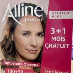 Alline Prohair 180 Gélules + 30 Gratuites (3 Mois + 1 Gratuit)
