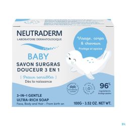 Neutraderm Savon Surgras Douceur 3en1 100g