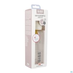 Bibs Biberon Verre 225ml Set Complet Ivory