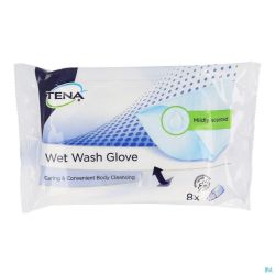 Tena Wet Wash Gloves 1116 8 Pièce 