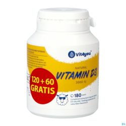 Vit4you Vitamine D3 3000 Iu Pearls 180