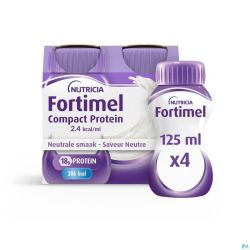 Fortimel Compact Protein 2.4kcal Neutre 4x125ml