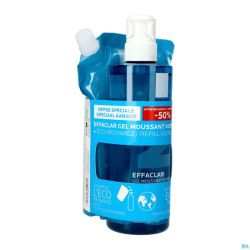 La Roche Posay Effaclar Gel Mouss.400ml + Recharge 400ml -50%