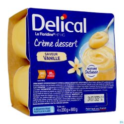 Delical Creme Dessert La Floridine Vanille 4x200g