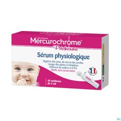 Mercurochrome Pitchoune Solu. Saline Isoto. 40x5ml