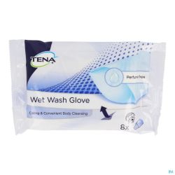 Tena Wet Wash Gloves S P 1158 8 Pièce 