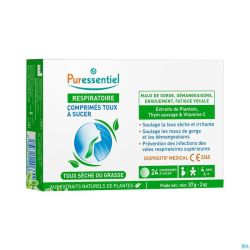 Puressentiel Respiratoire Toux Pastilles A Sucer 24