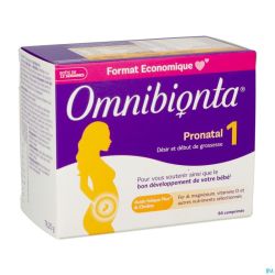 Omnibionta Pronatal 1 - Désir ou Début de Grossesse Boite de 12 Semaines/84 Comprimés