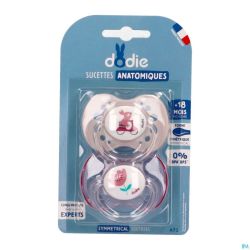 Dodie Sucette Anatomique +18m Girly Duo 2 A71