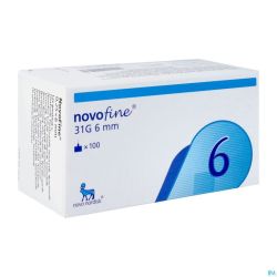 Novofine Pi Pharma 100 Aiguilles 31g 6mm