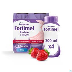 Fortimel Protein 2kcal Fraise 4x200ml