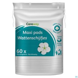 Careway Maxi Pads 100% Coton 60