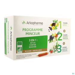 Arkofluide Programme Minceur 30 Ampoules 15 M