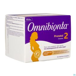 Omnibionta Pronatal 2 Vitamines de Grossesse Boite de 8 Semaines Comprimés 56+56 Gélules