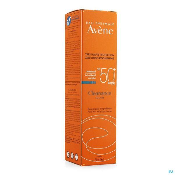 Avène Solaire Cleanance Solaire Ip50+ 50ml