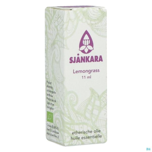 Sjankara Lemongrass Huile Essentielle. Bio 11ml