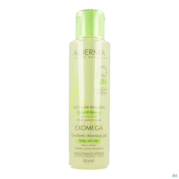 Aderma Exomega Gel Corps Cheveux 500 Ml