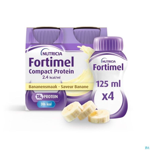 Fortimel Compact Protein 2.4kcal Banane 4x125ml