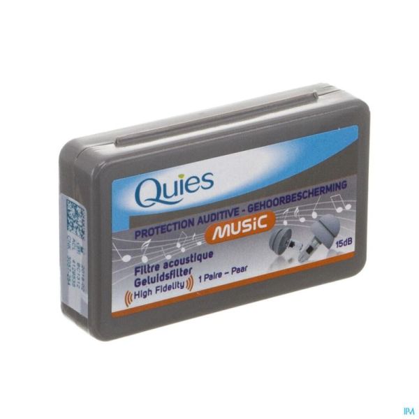 Quies Protections Auditives Silicone pour la Musique 1 Paire