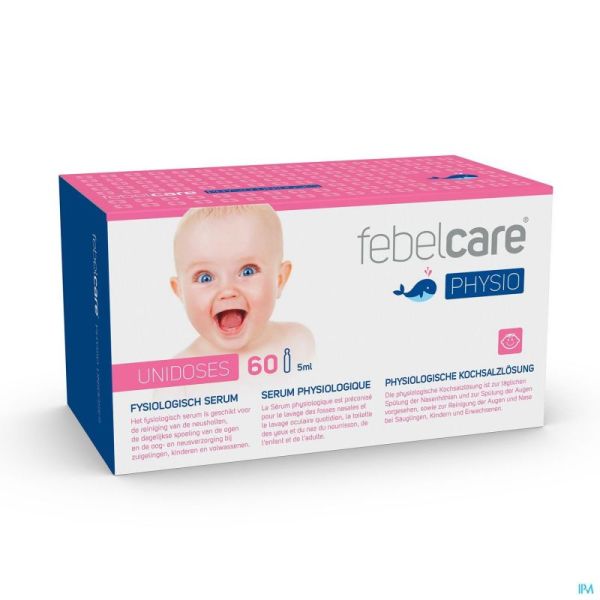 Febelcare Physio Unidoses 60 Flapules de Sérum Physiologique