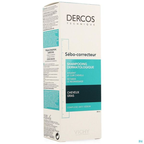 Dercos Shampooing Sebocorrecteur 200 Ml