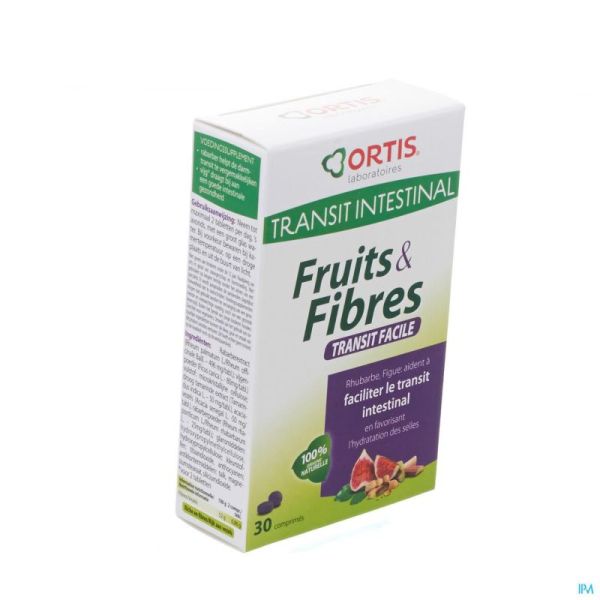 Ortis Fruits & Fibres Transit Facile 30 Comprimés