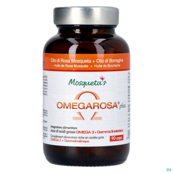 Omegarosa Plus Huile Rose Gélules 90