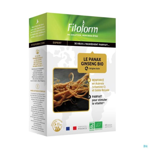 Panax Ginseng Bio Ampoules 20 Fitoform