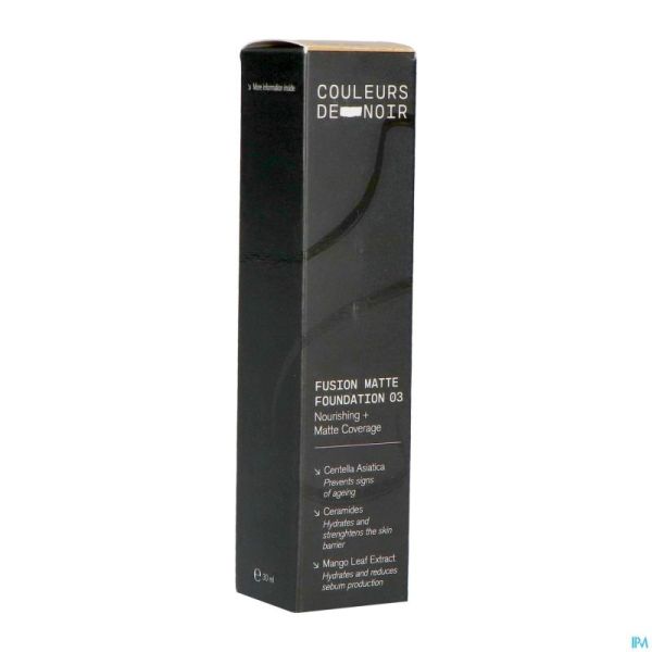 Les Couleurs De Noir Fusion Matte Fond de Teint Ip30 03 28ml