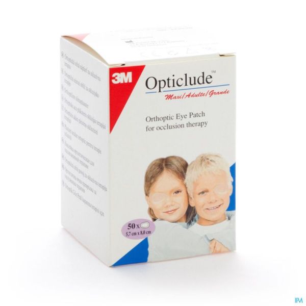 Opticlude Pansement Orthoptique Senior 82mm X 57mm