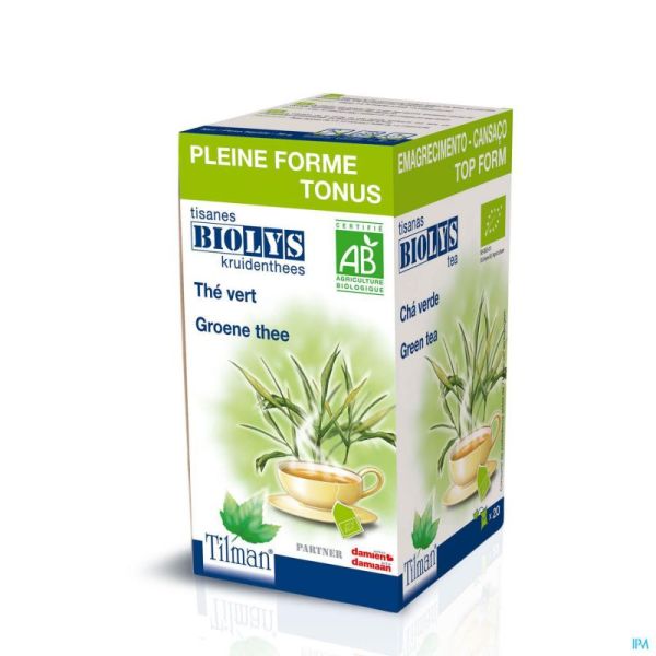 Thé Biolys Thé Vert 20 Sachets