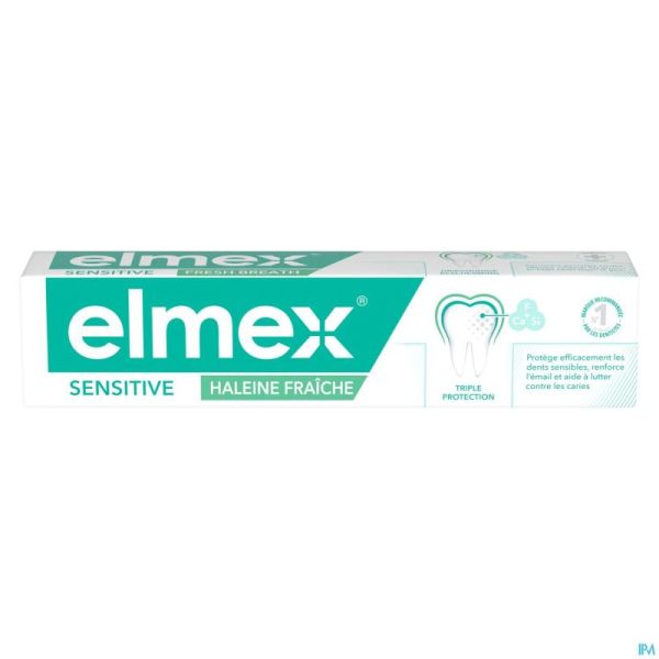 Elmex Sensitive Dentifrice Haleine Fraiche 75ml