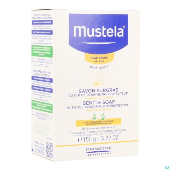 Mustela Peaux Sèches Savon Nourrissant au Cold Cream 150g