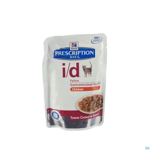 Hills Prescription Diet Chat ID Santé Gastro-Intestinale Pâtée Sachets 12x85g