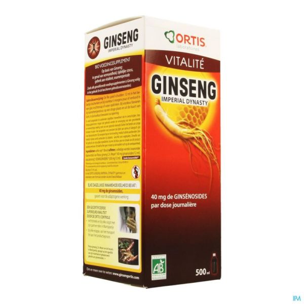 Ortis Ginseng Imperial Dynasty Bio 500 Ml