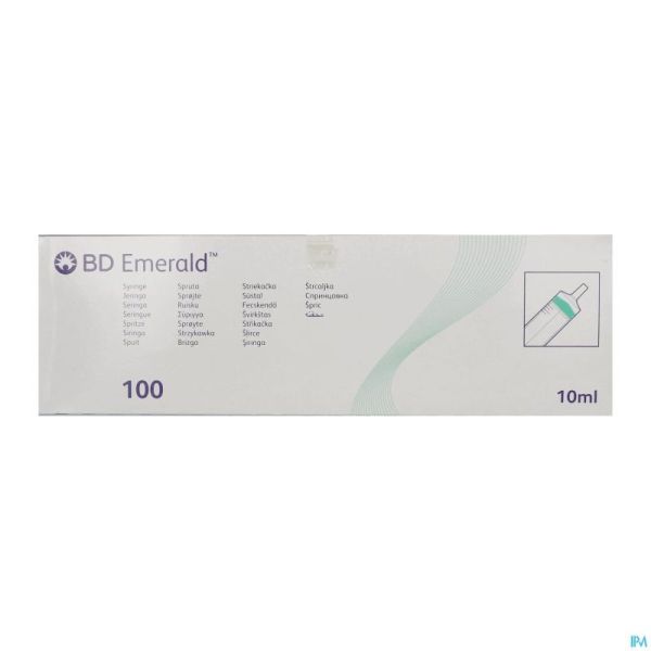 Bd Emerald10ml Luer Slip+detach.needl.21gx40mm 100