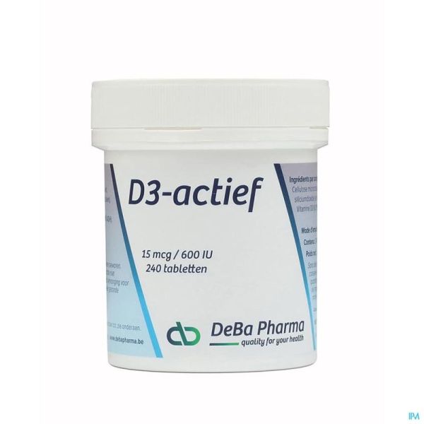 D3-actif Deba 240 Comprimés 15 Mcg