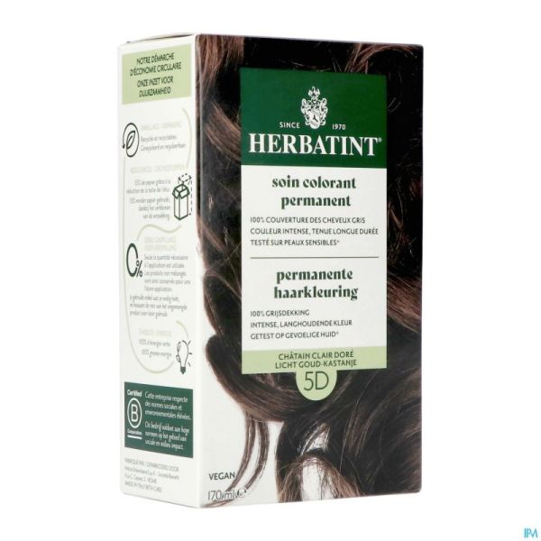 Herbatint 5d Chatain Clair Dore 170ml