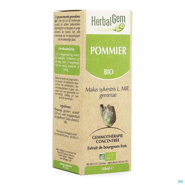 Herbalgem Pommier Macerat Bio 50 Ml