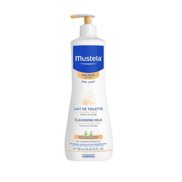 Mustela Peaux Sèches Lait De Toilette 750 Ml