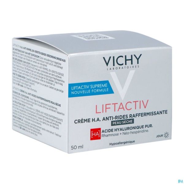 Vichy Liftactiv Ha Crème Antirides Raffermissante pour Peau Sèche 50ml