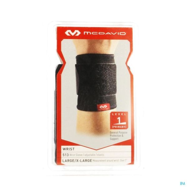 Mcdavid Wrist Brace Elastic Black l/xl 513