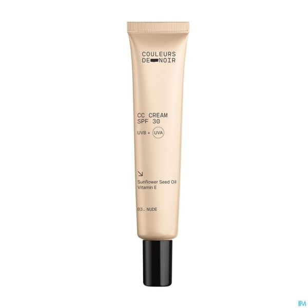 Couleurs De Noir Cc Cream Spf30 03 Nude 30ml