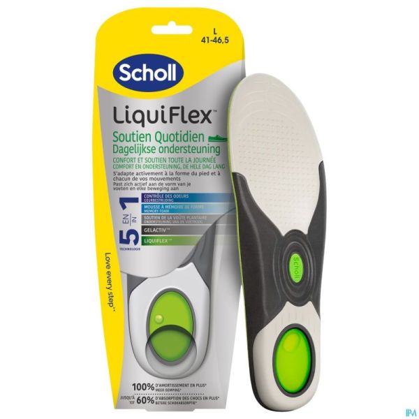 Scholl Semelles Liquiflex Soutien Quotid.l 1 Paire