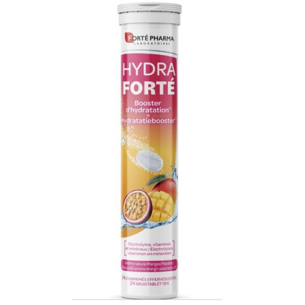 Hydra Forte Mangue Passion 24 Comprimés Effervescents