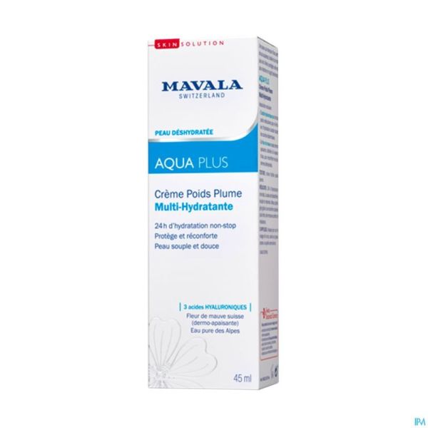 Mavala aq+ crème poids plume multi hydra   tube 45ml