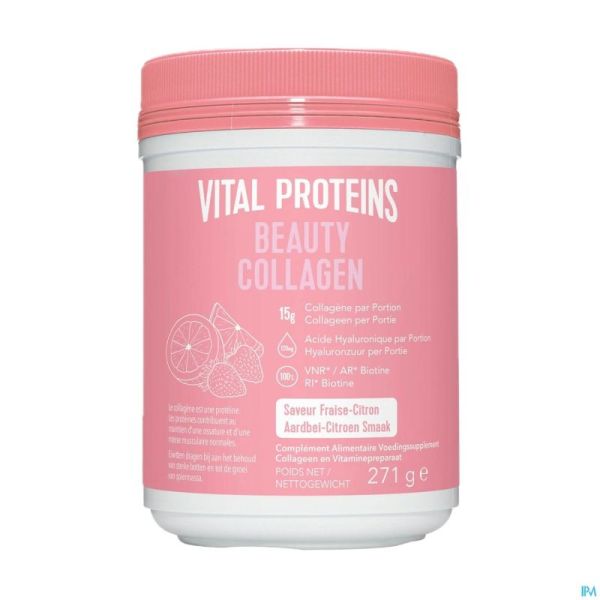 Vital Proteins Beauty Collagen Fraise/cit.pot 271g