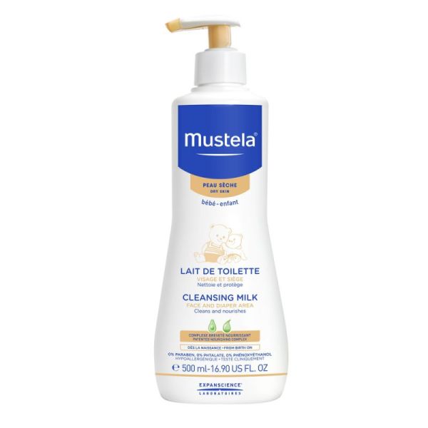 Mustela Peaux Sèches Lait De Toilette 500 Ml