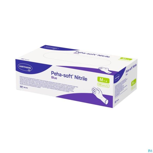 Peha Soft Gants Nitrile Bleu Medium 150