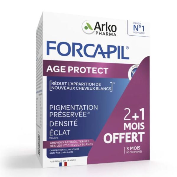 Forcapil Age Protect 90 Gélules 2 Mois + 1 Offert